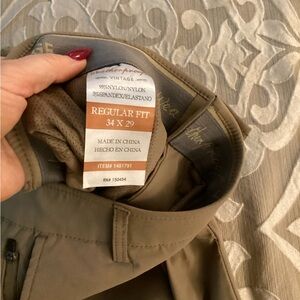 Vintage 1946 Waterproof -Khaki color Men’s Chino Pants Size 34x29